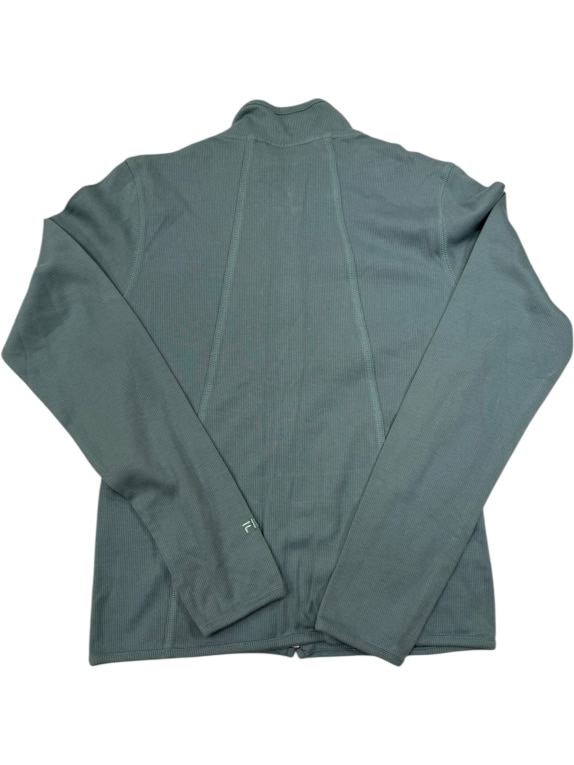 VINTAGE FILA Zip-Up Track Jacket M | 90s Ribbed Style | Παστέλ Μέντα